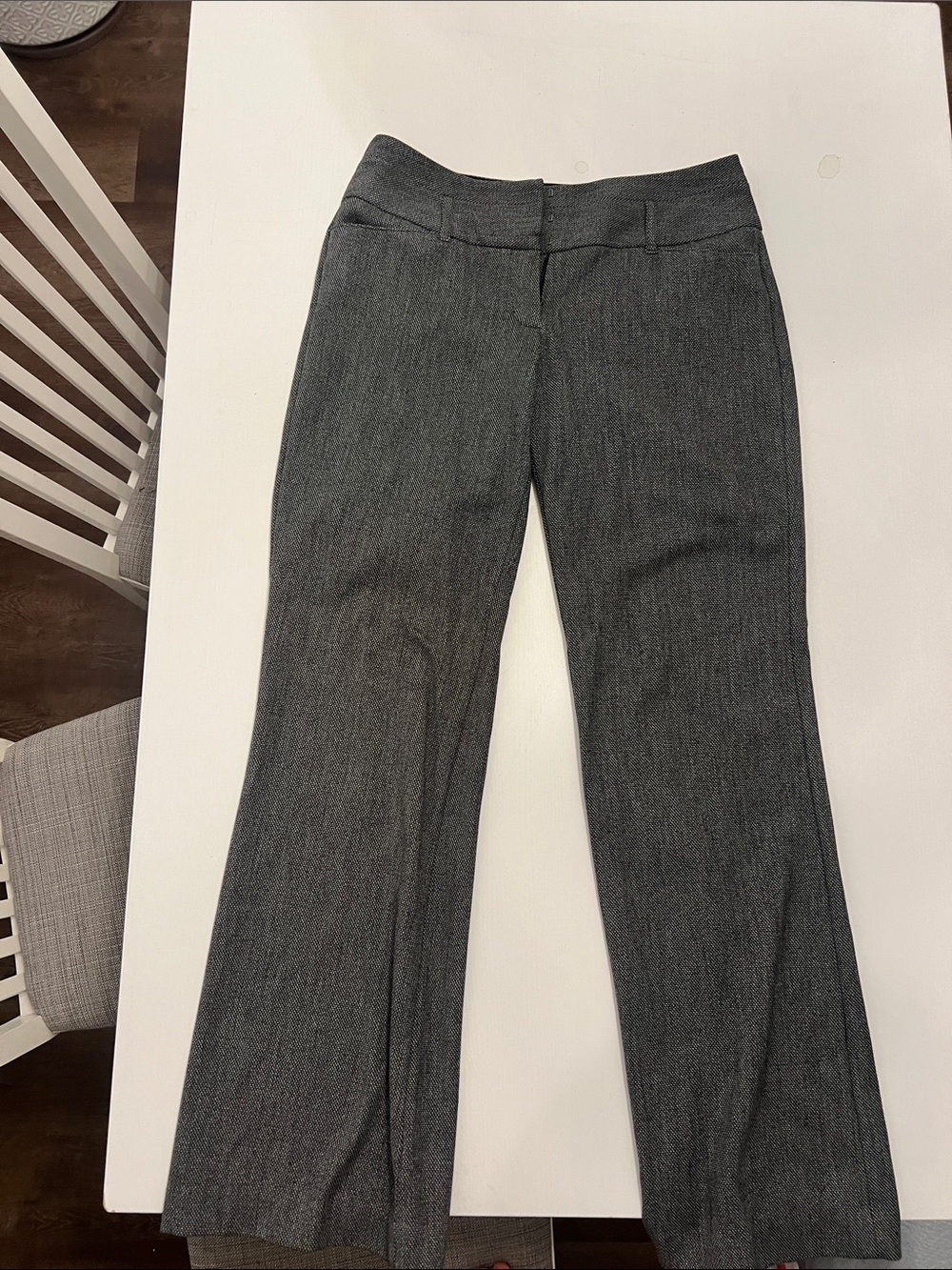 Express Gray Boot-Cut Dress Pants